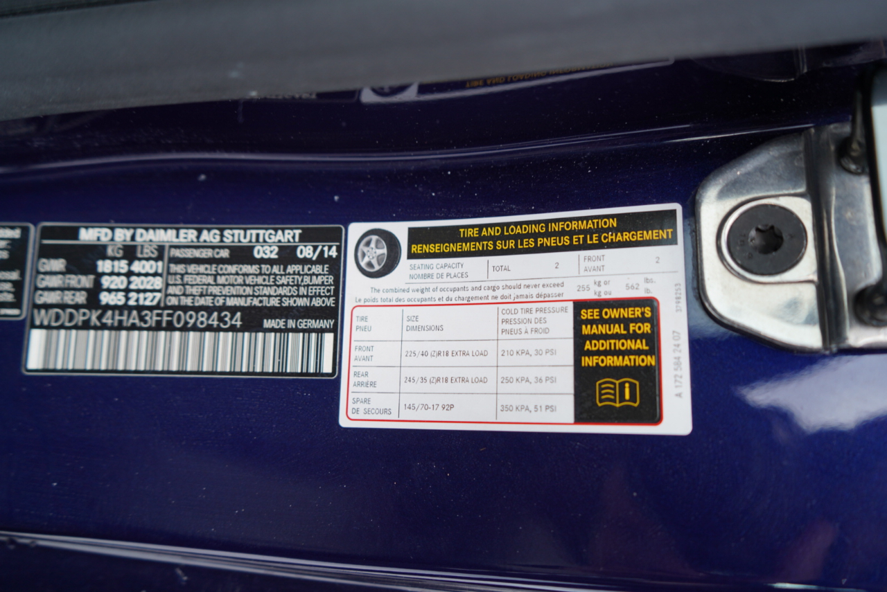 Mercedes-Benz SLK-Class 2dr Roadster SLK 250 2015