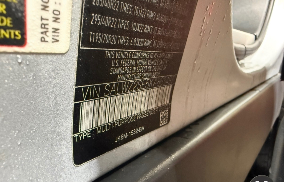 Land Rover Range Rover Sport V8 Supercharged SVR 2019