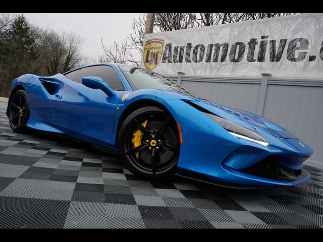 Blue 2021 Ferrari F8 Tributo RWD Coupe Rear-Wheel Drive Automatic