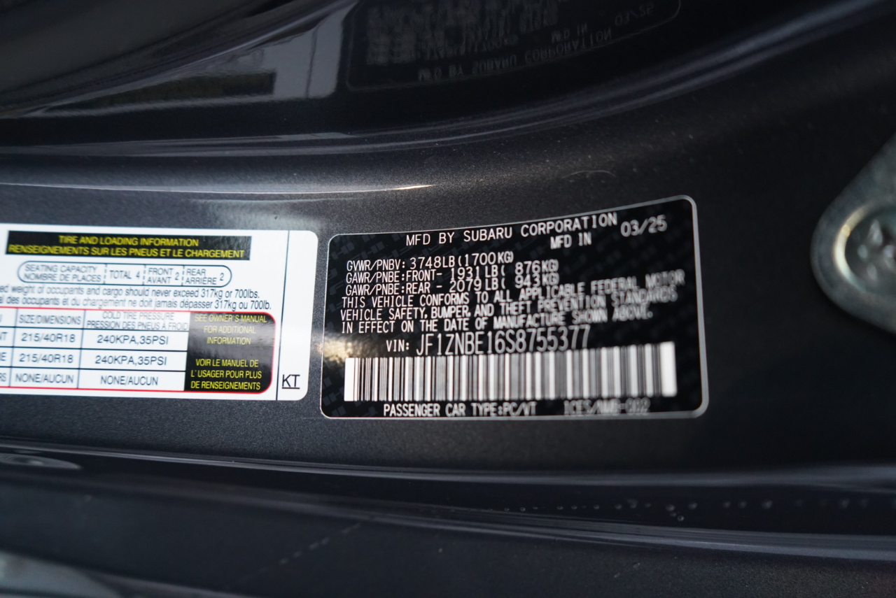 Toyota GR86 Premium Auto (Natl) 2025