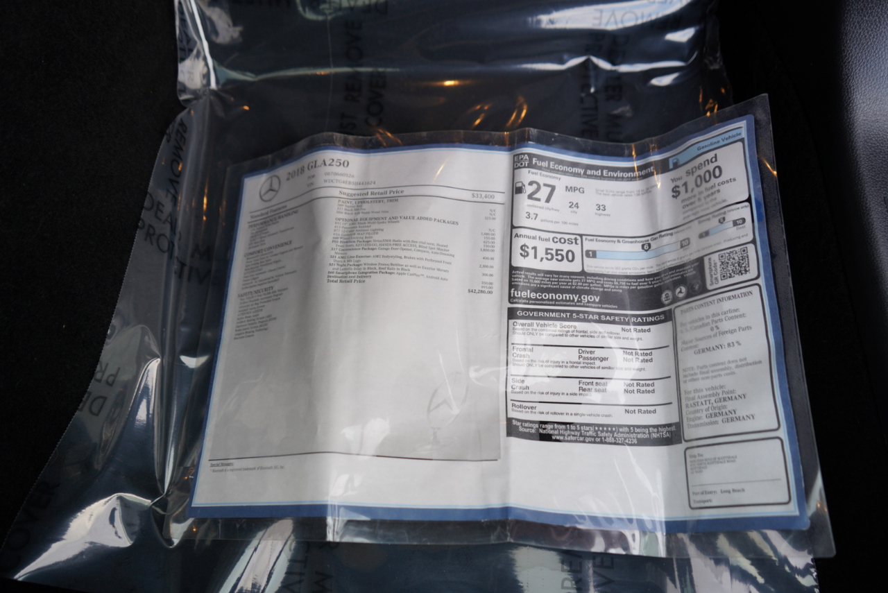 Mercedes-Benz GLA GLA 250 SUV 2018