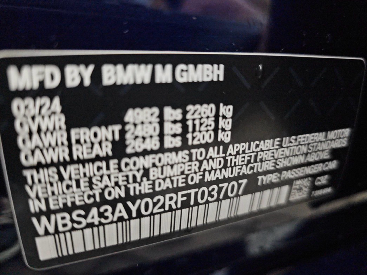 BMW M3 Competition xDrive Sedan 2024