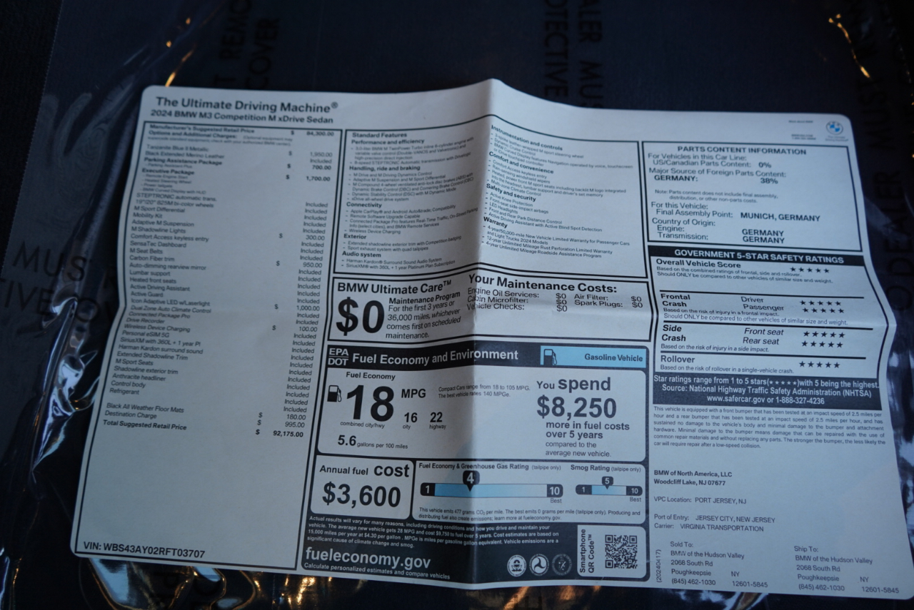 BMW M3 Competition xDrive Sedan 2024