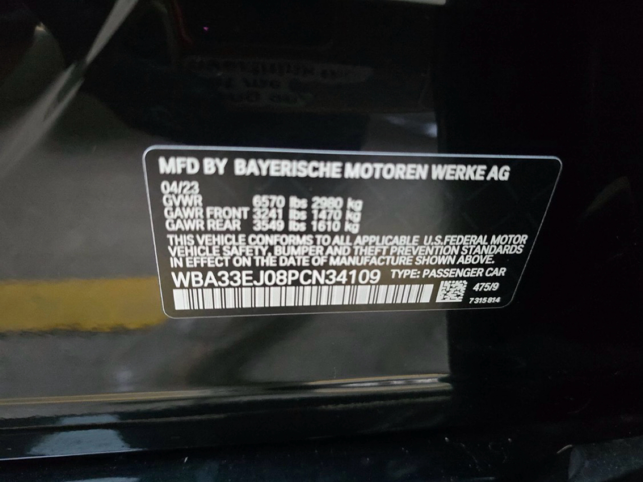 BMW 7 Series 760i xDrive Sedan 2023