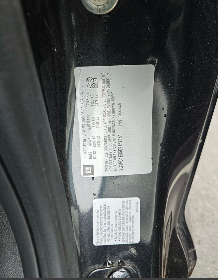 Chevrolet Camaro 2dr Cpe 2LT 2012