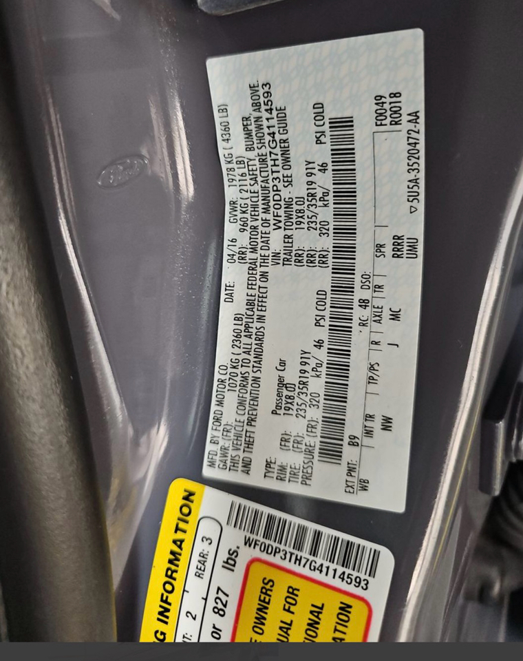 Ford Focus 5dr HB RS 2016