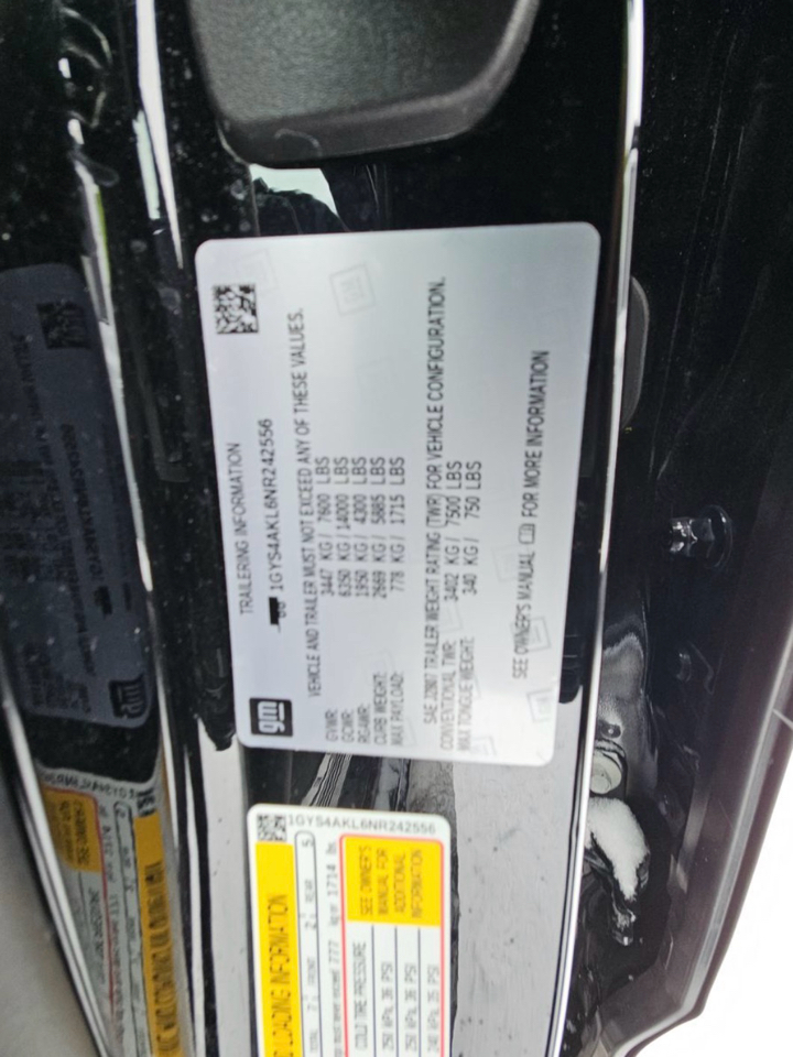 Cadillac Escalade 4WD 4dr Luxury 2022