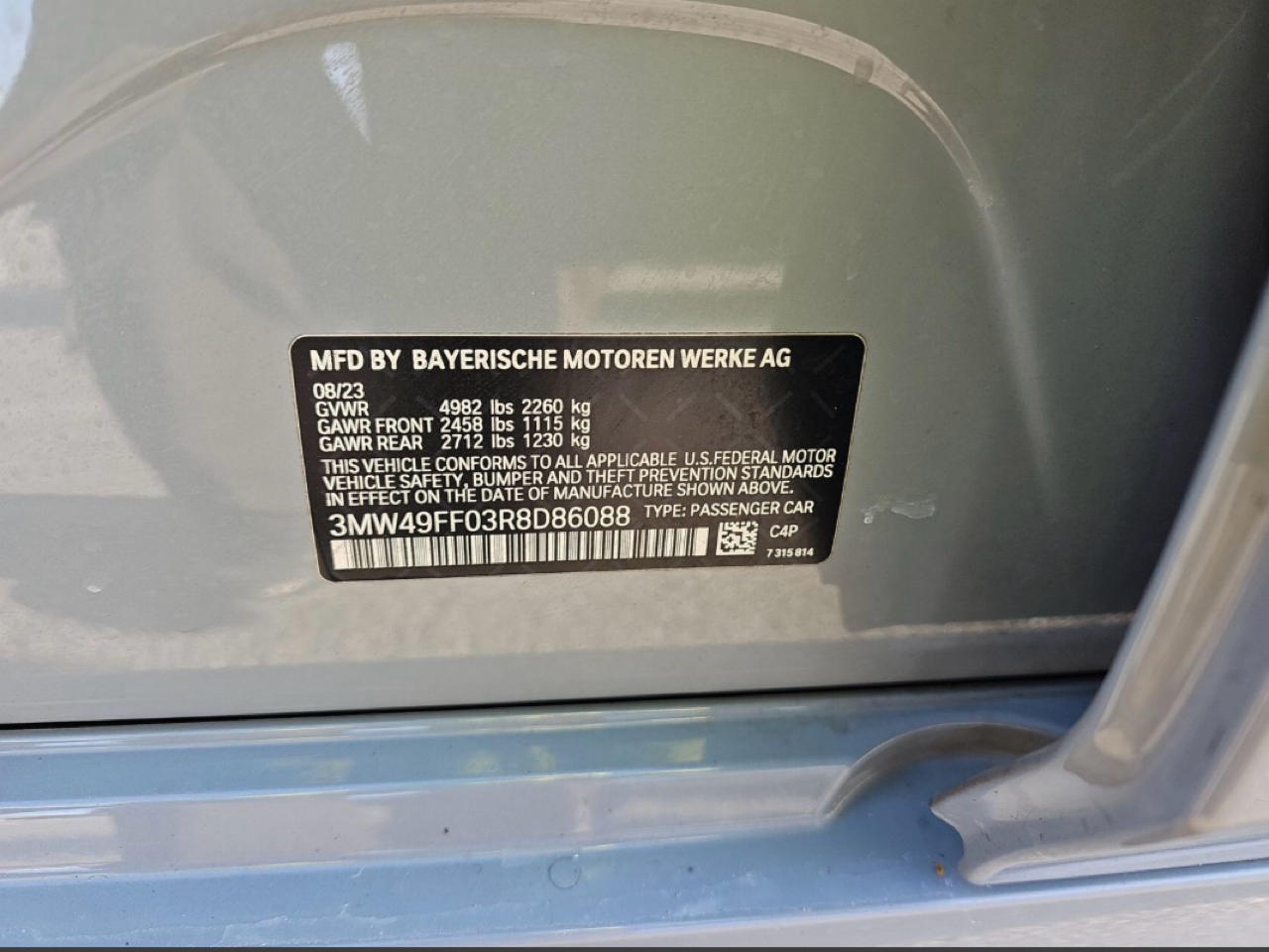 BMW 3 Series M340i xDrive Sedan 2024