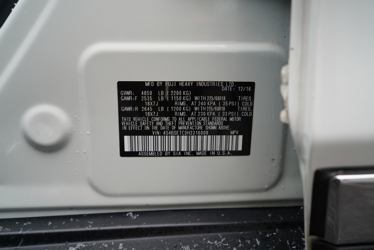 Subaru Outback 3.6R Touring 2017