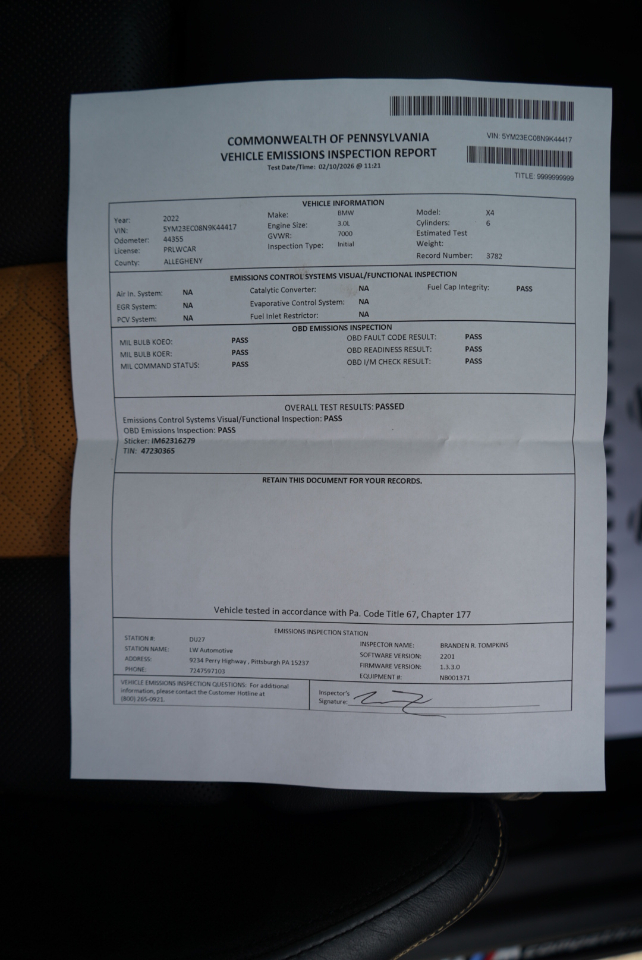 BMW X4 M Sports Activity Coupe 2022