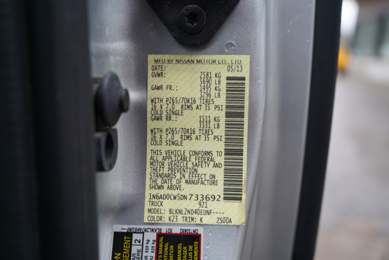 Nissan Frontier 4WD King Cab Auto SV 2013