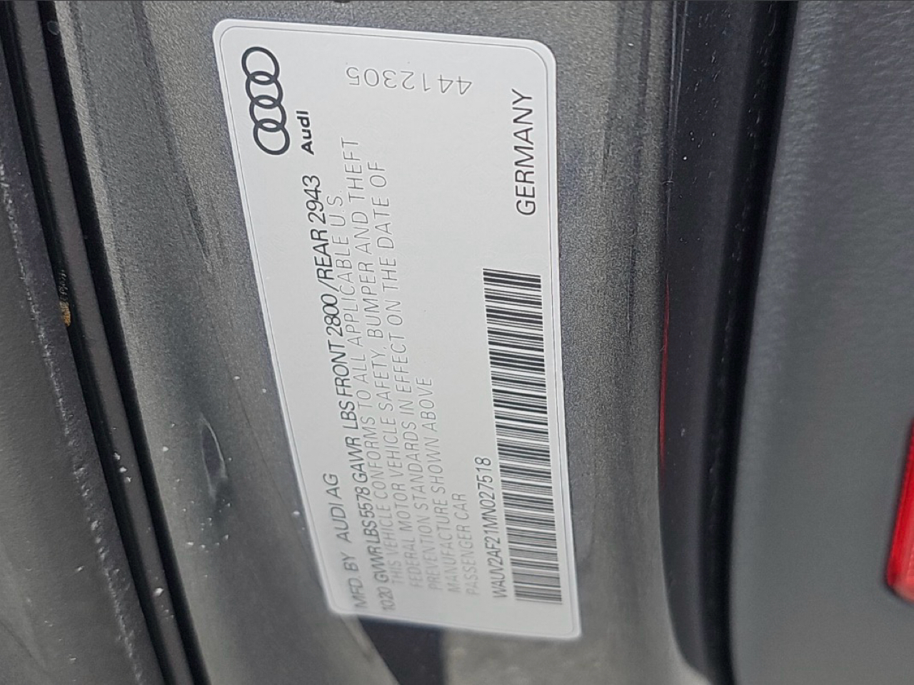 Audi A7 Prestige 55 TFSI quattro 2021