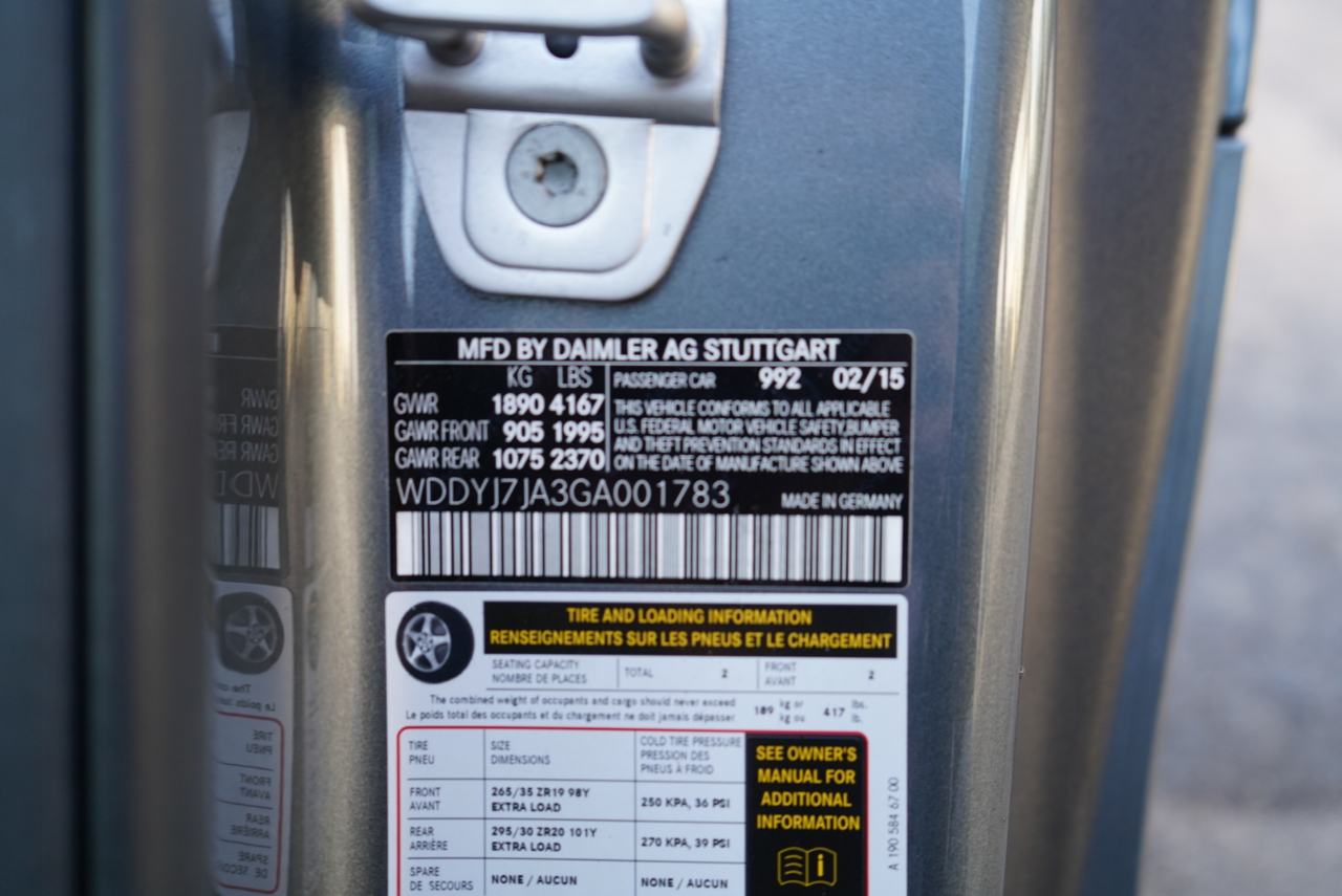 Mercedes-Benz AMG GT 2dr Cpe S 2016