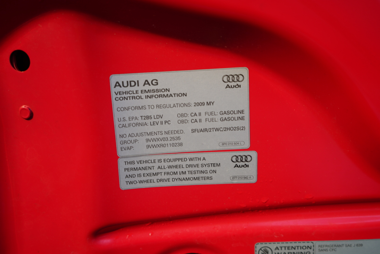 Audi TT 2dr Cpe MT 3.2L quattro Prem Plus 2009