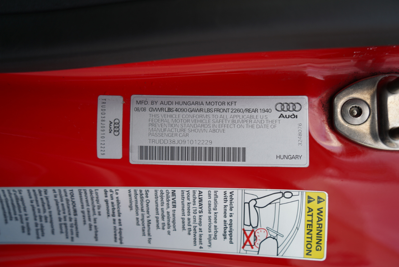 Audi TT 2dr Cpe MT 3.2L quattro Prem Plus 2009