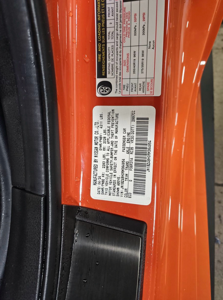 Nissan Z Performance Manual 2024