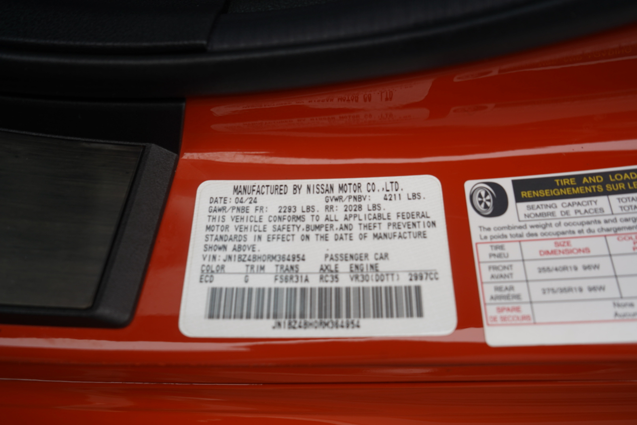 Nissan Z Performance Manual 2024