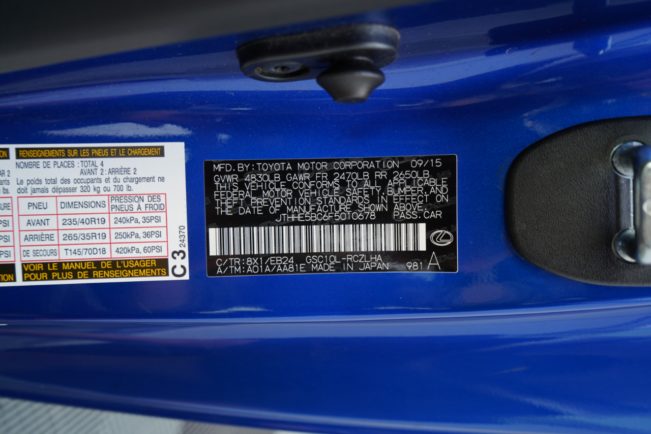 Lexus RC 350 2dr Cpe RWD 2015