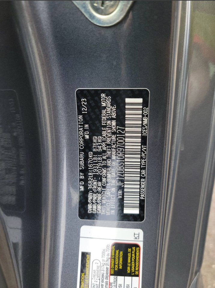 Subaru BRZ tS Manual 2024