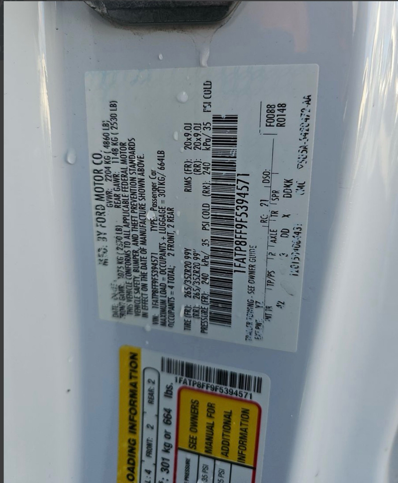 Ford Mustang 2dr Conv GT Premium 2015