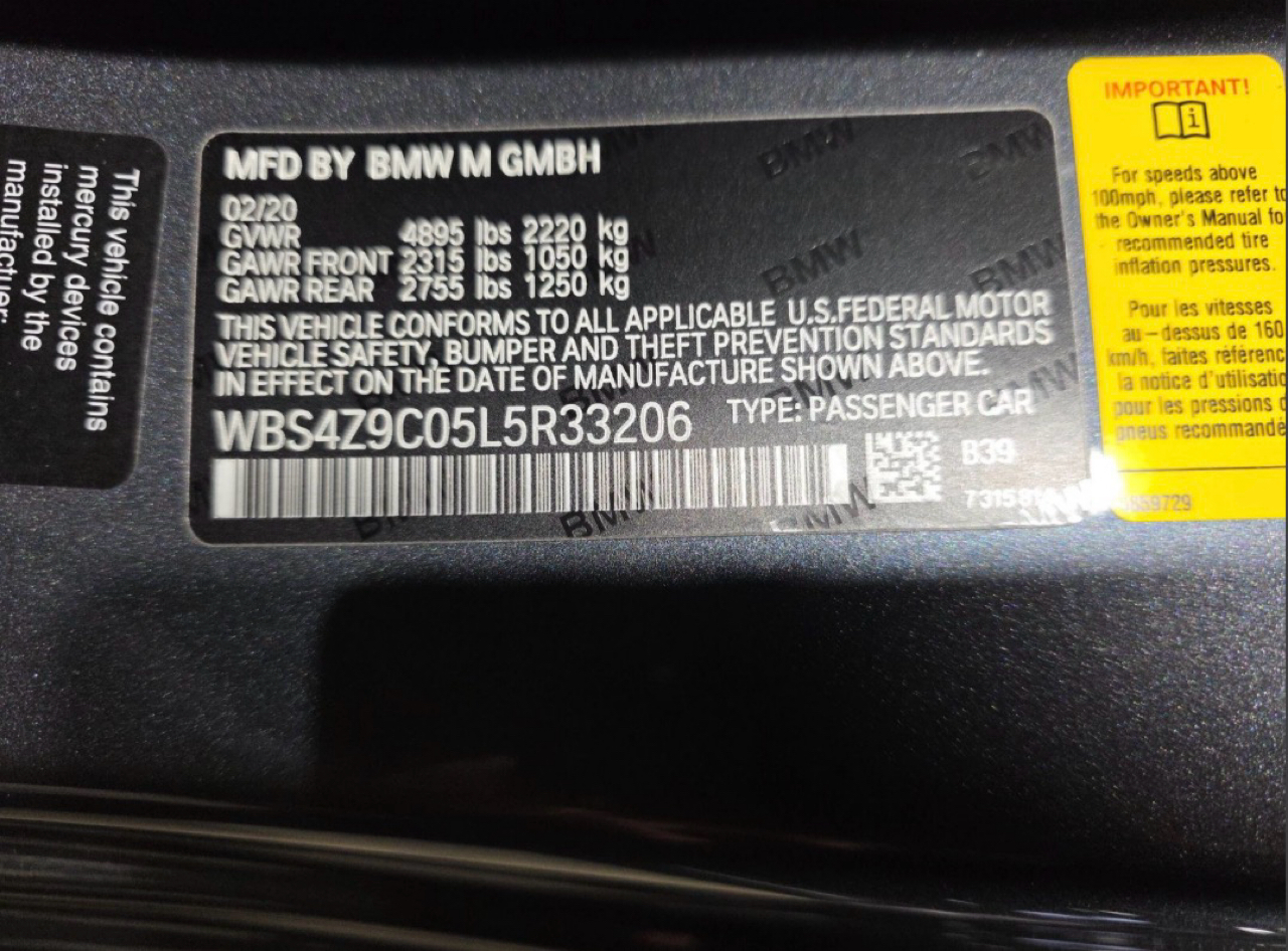 BMW M4 Convertible 2020