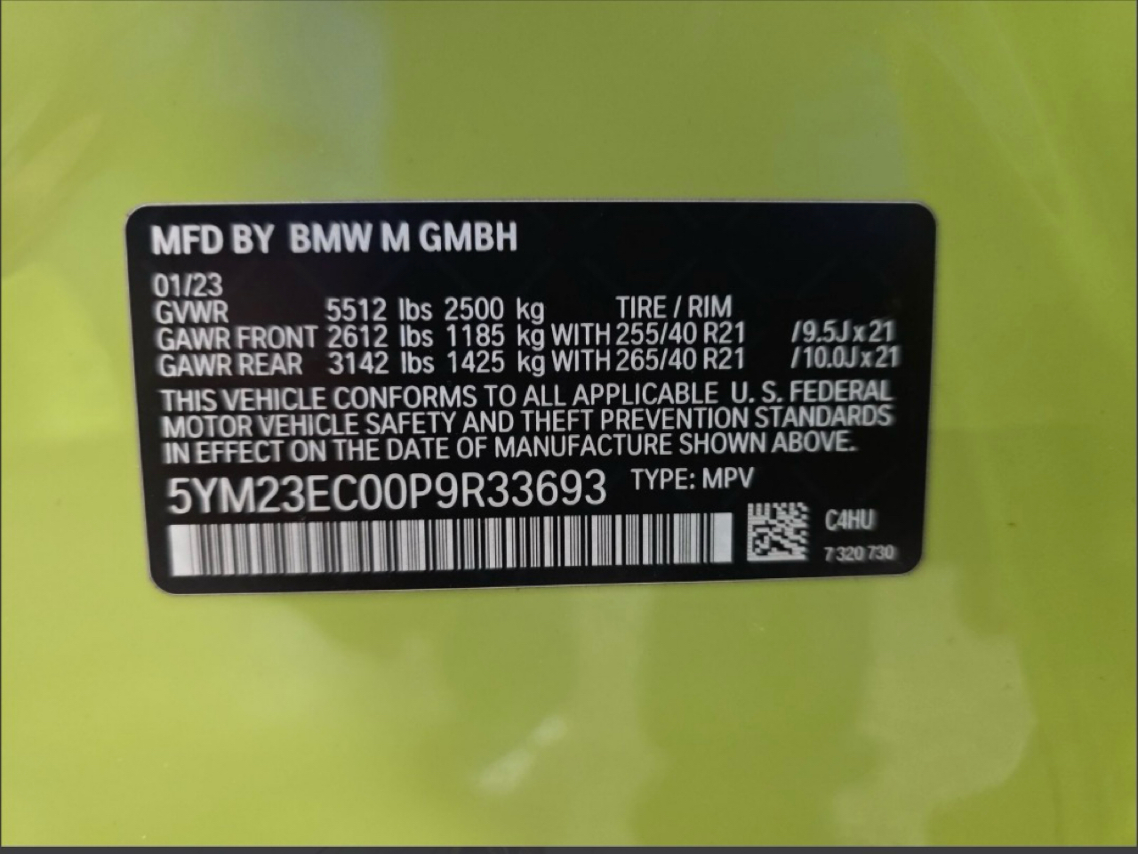 BMW X4 M Sports Activity Coupe 2023