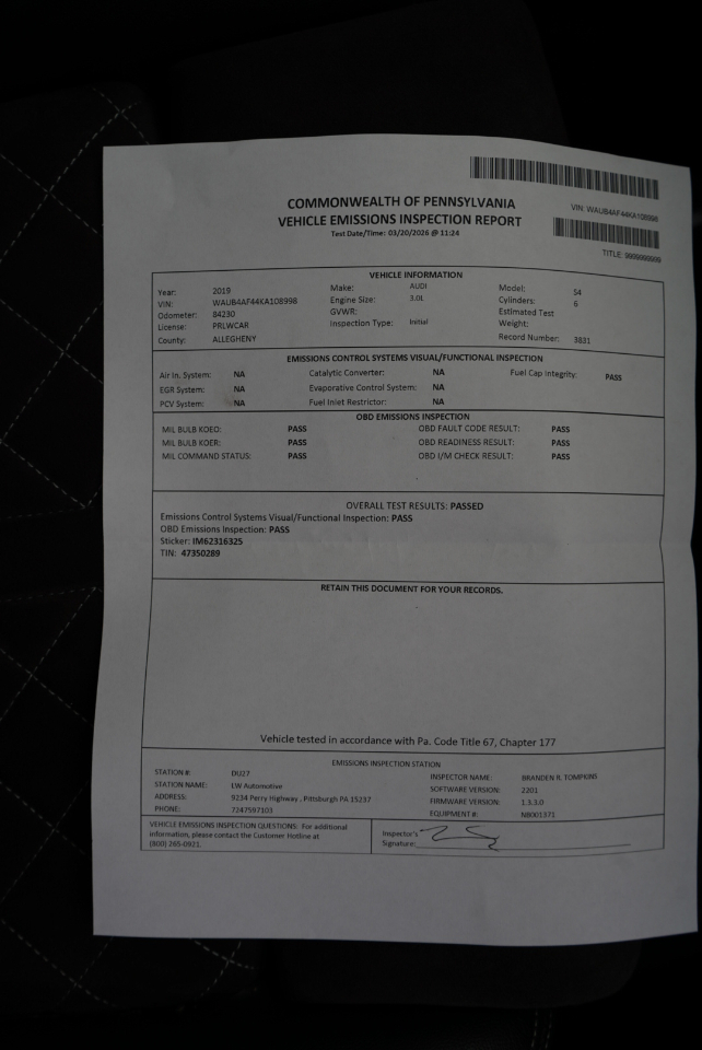 Audi S4 Premium Plus 3.0 TFSI quattro 2019