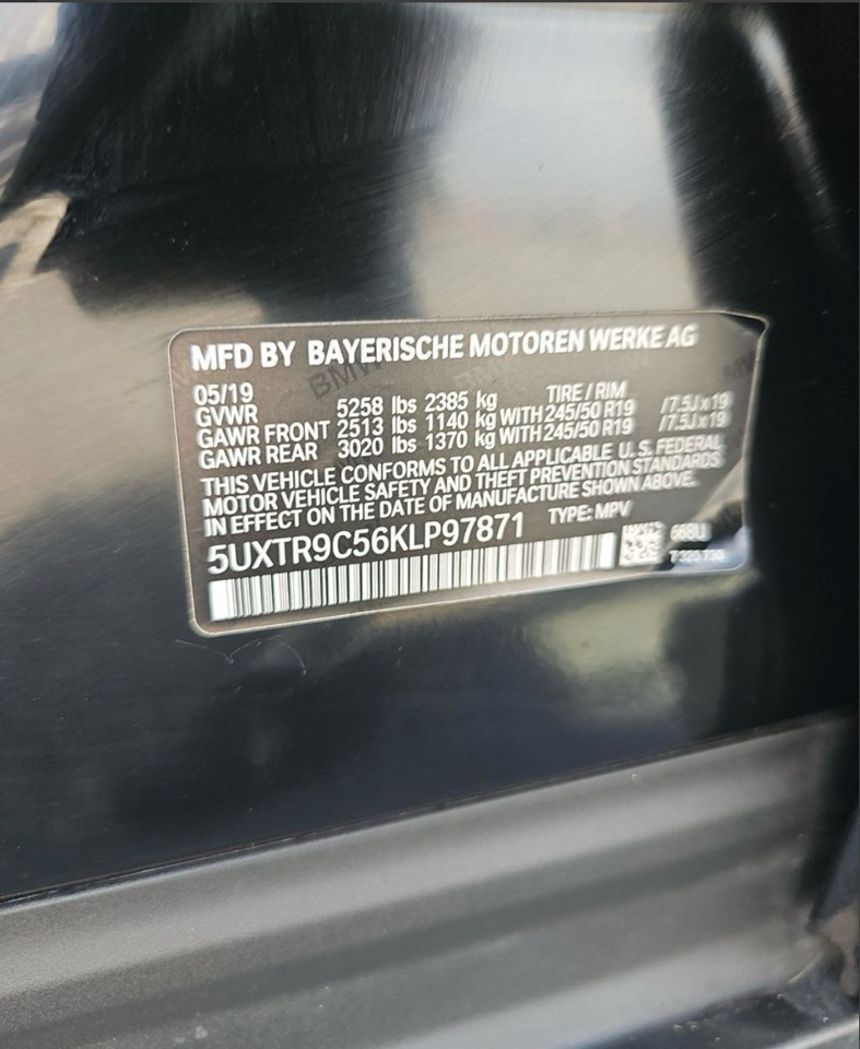 BMW X3 xDrive30i Sports Activity Vehicle 2019