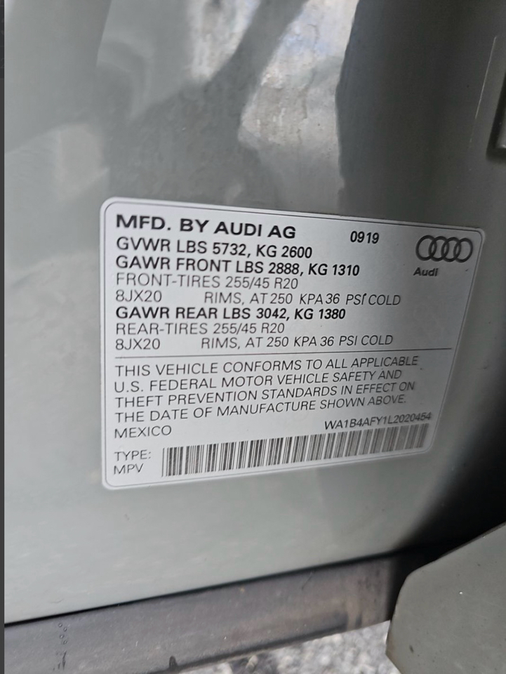 Audi SQ5 Premium Plus 3.0 TFSI quattro 2020