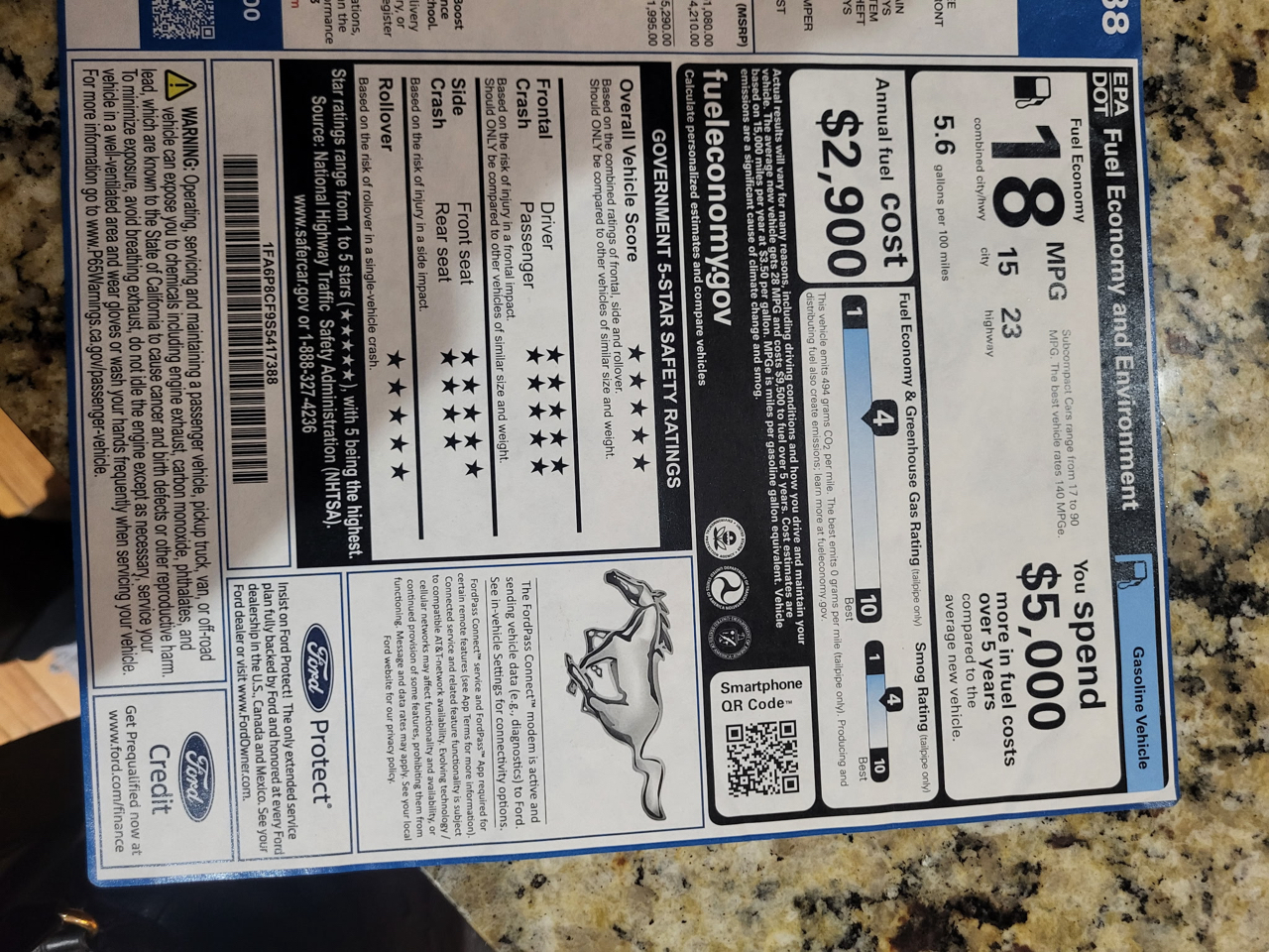 Ford Mustang GT Fastback 2025