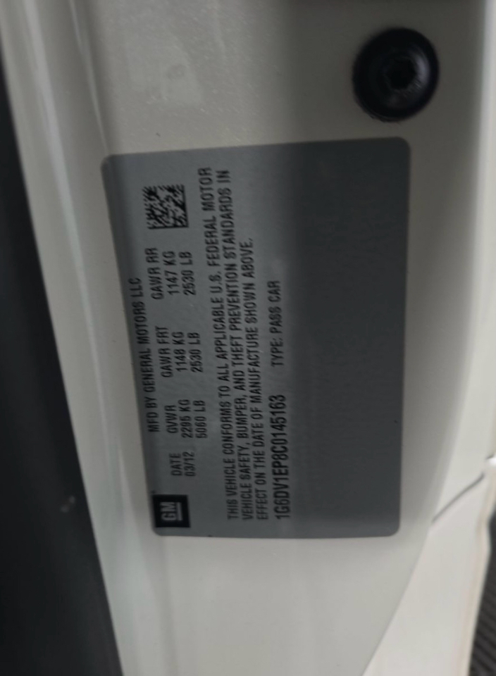 Cadillac CTS-V Coupe 2dr Cpe 2012