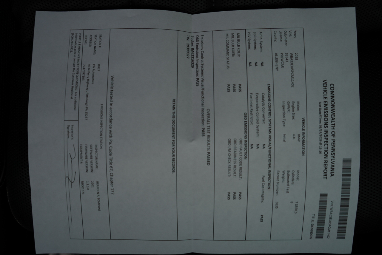 BMW 7 Series 760i xDrive Sedan 2023