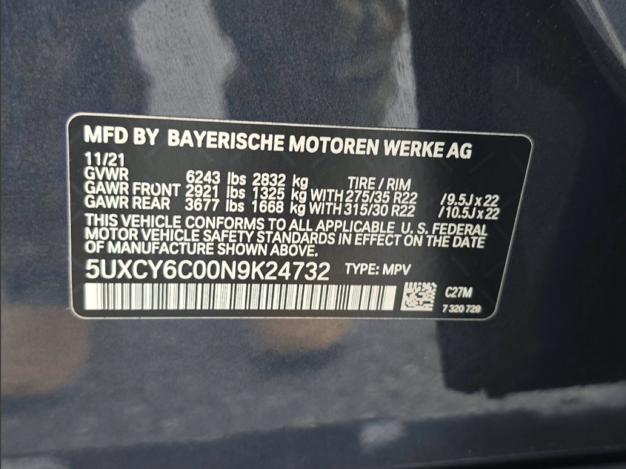 BMW X6 xDrive40i Sports Activity Coupe 2022