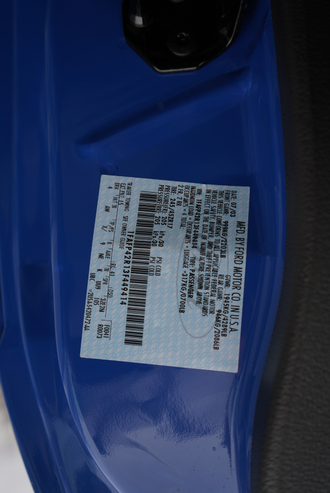 Ford Mustang Mach 1 2003