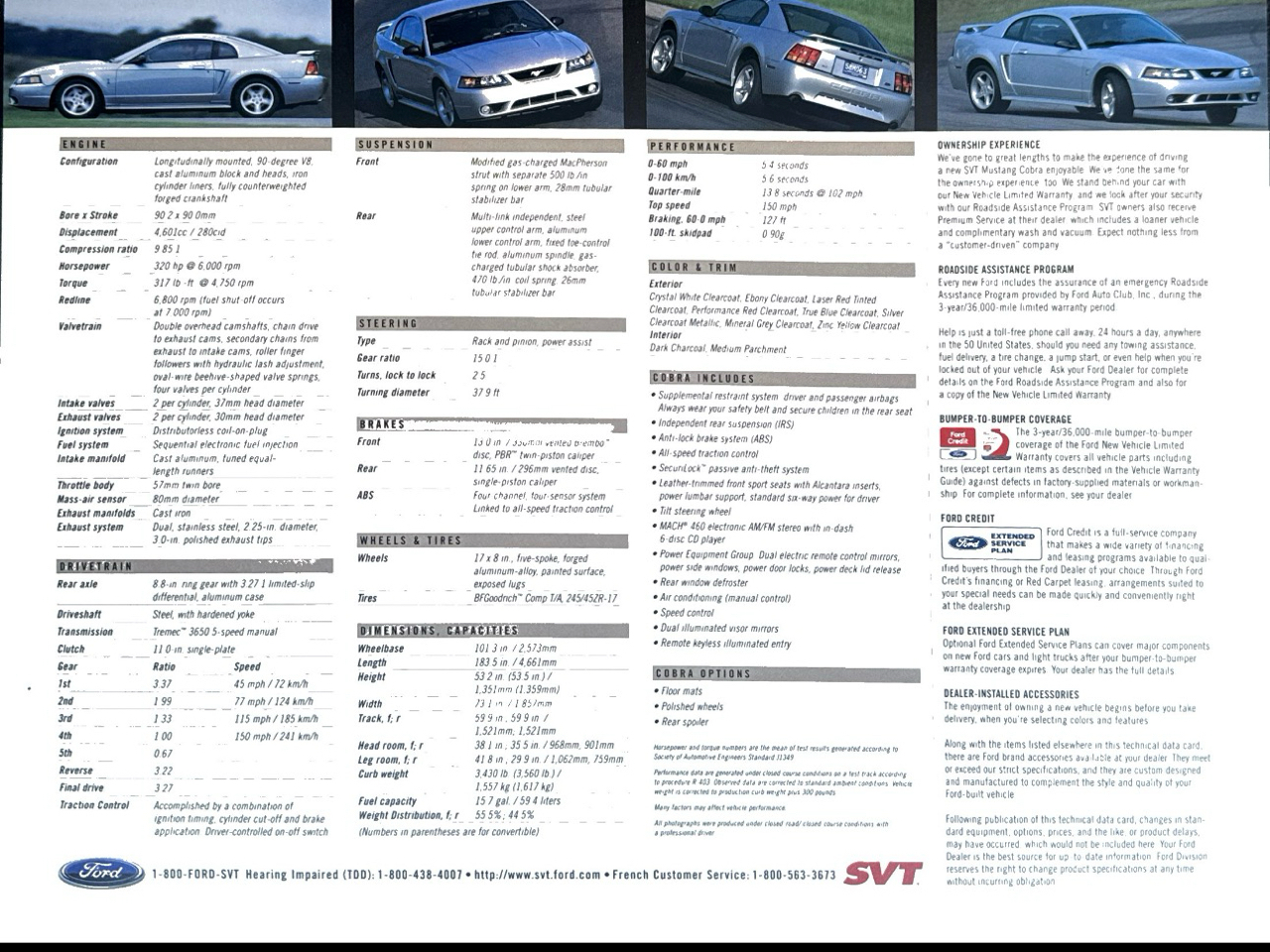 Ford Mustang 2dr Convertible SVT Cobra 2001