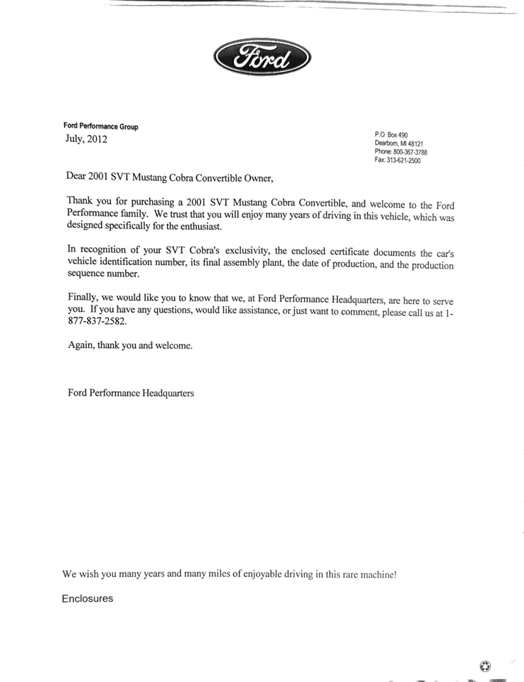 Ford Mustang 2dr Convertible SVT Cobra 2001