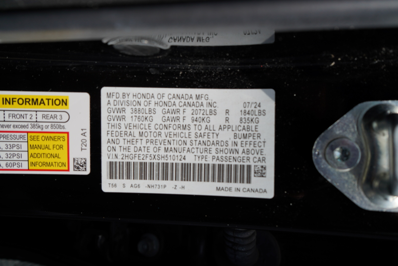 Honda Civic Sedan Sport CVT 2025