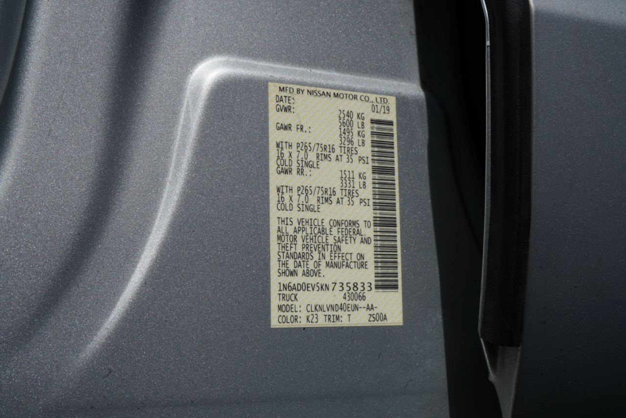 Nissan Frontier Crew Cab 4x4 PRO-4X Auto 2019