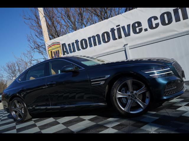 Blue 2021 Genesis G80 3.5T AWD Sedan All-Wheel Drive Automatic