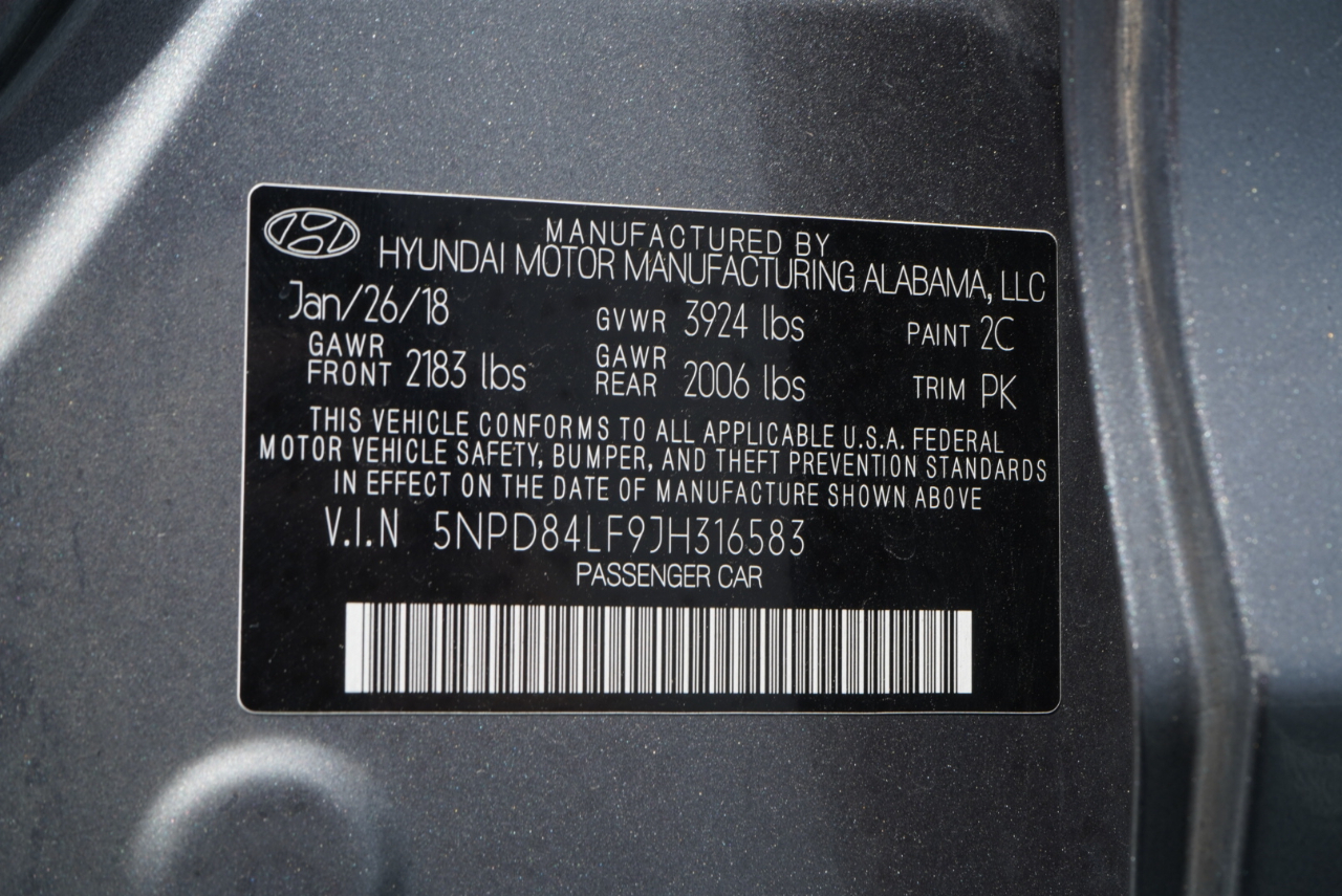 Hyundai Elantra SEL 2.0L Auto 2018