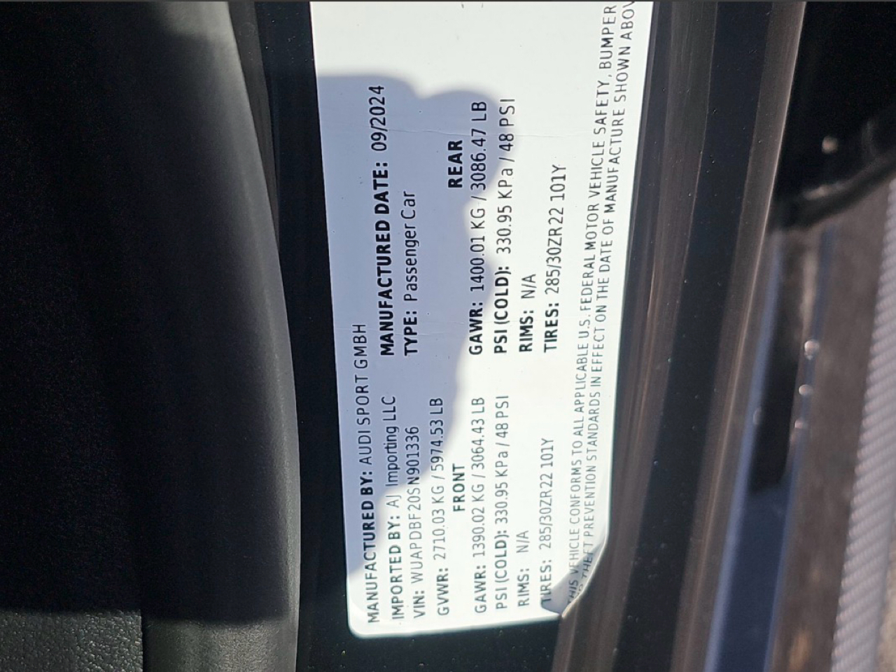 Audi RS 7 performance 4.0 TFSI quattro 2025