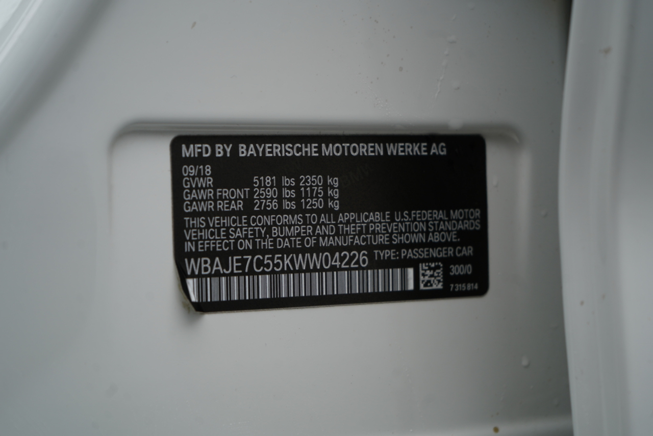 BMW 5 Series 540i xDrive Sedan 2019