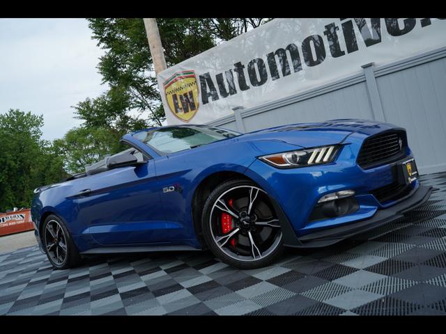 Blue 2017 Ford Mustang GT Premium Convertible RWD Convertible Rear-Wheel Drive Automatic