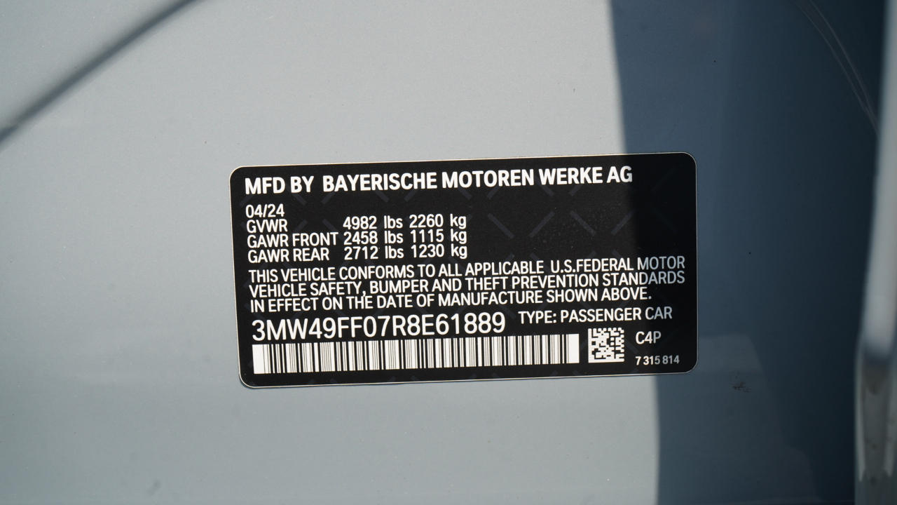 BMW 3 Series M340i xDrive Sedan 2024