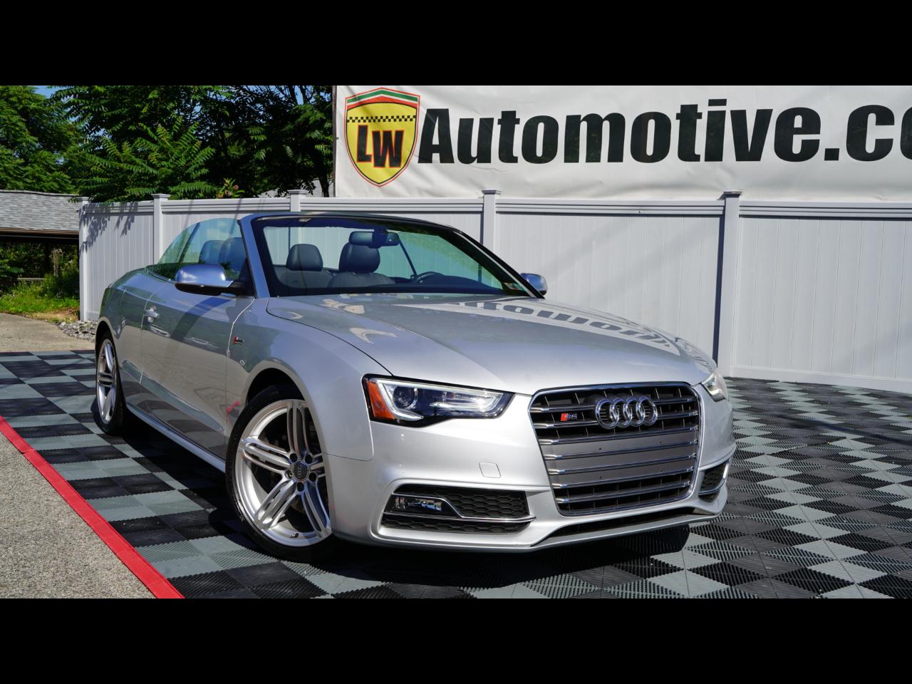 Silver 2014 Audi S5 Convertible All-Wheel Drive Automatic