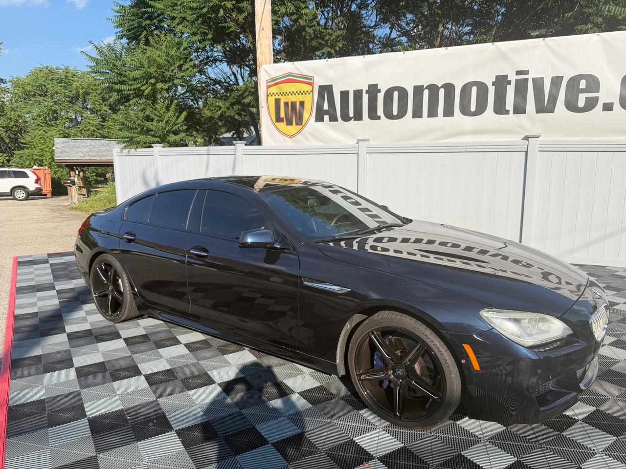 Black 2015 BMW 6 Series Sedan All-Wheel Drive Automatic