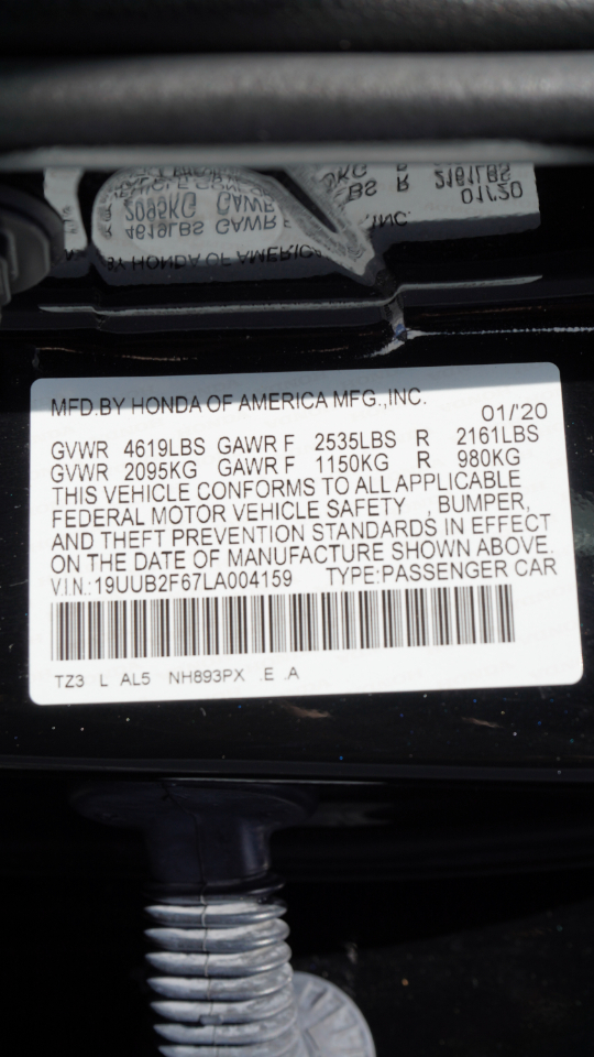 Acura TLX 3.5L FWD w/Technology/A-Spec Pkg 2020