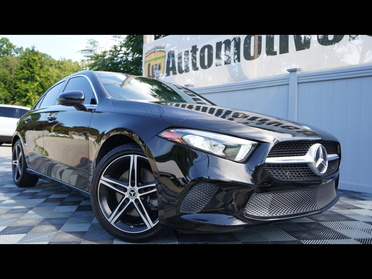 Black 2022 Mercedes-Benz A-Class Sedan All-Wheel Drive Automatic