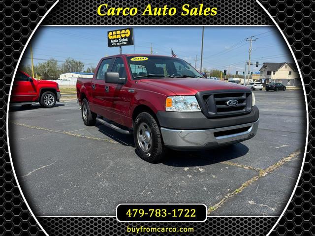 Red 2008 Ford F-150 XL SuperCrew SB Pickup Truck 4X2 Automatic