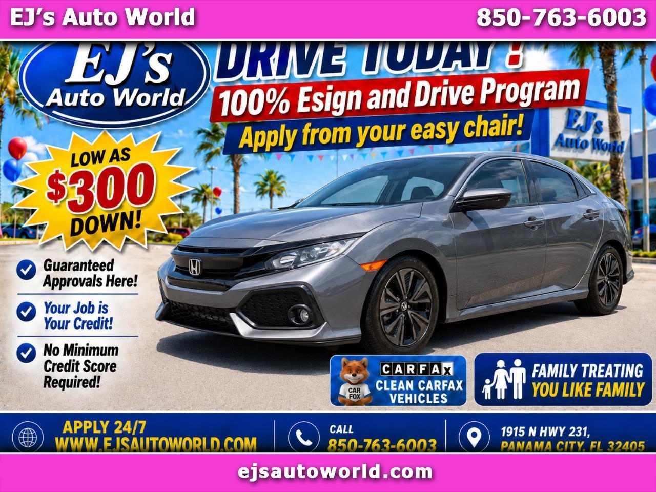 2018 Honda Civic Hatchback EX CVT